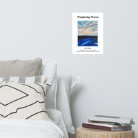 Wondering Waves Art Print Poster