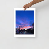 Sunset at Regents Park, London, UK Photography Print