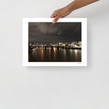 Night on the Thames, London, UK Photography Print