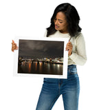 Night on the Thames, London, UK Photography Print