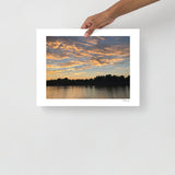 Sunset at Battersea Park, London UK, Photography Print