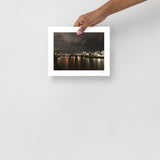 Night on the Thames, London, UK Photography Print