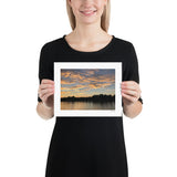 Sunset at Battersea Park, London UK, Photography Print
